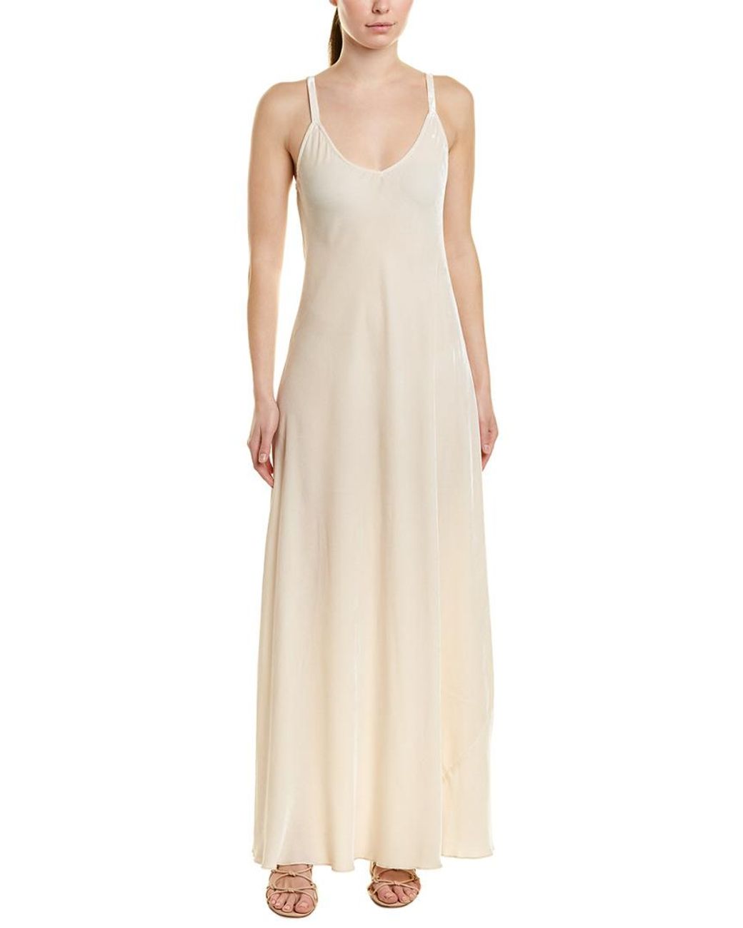 by johnny strapless wave gown white