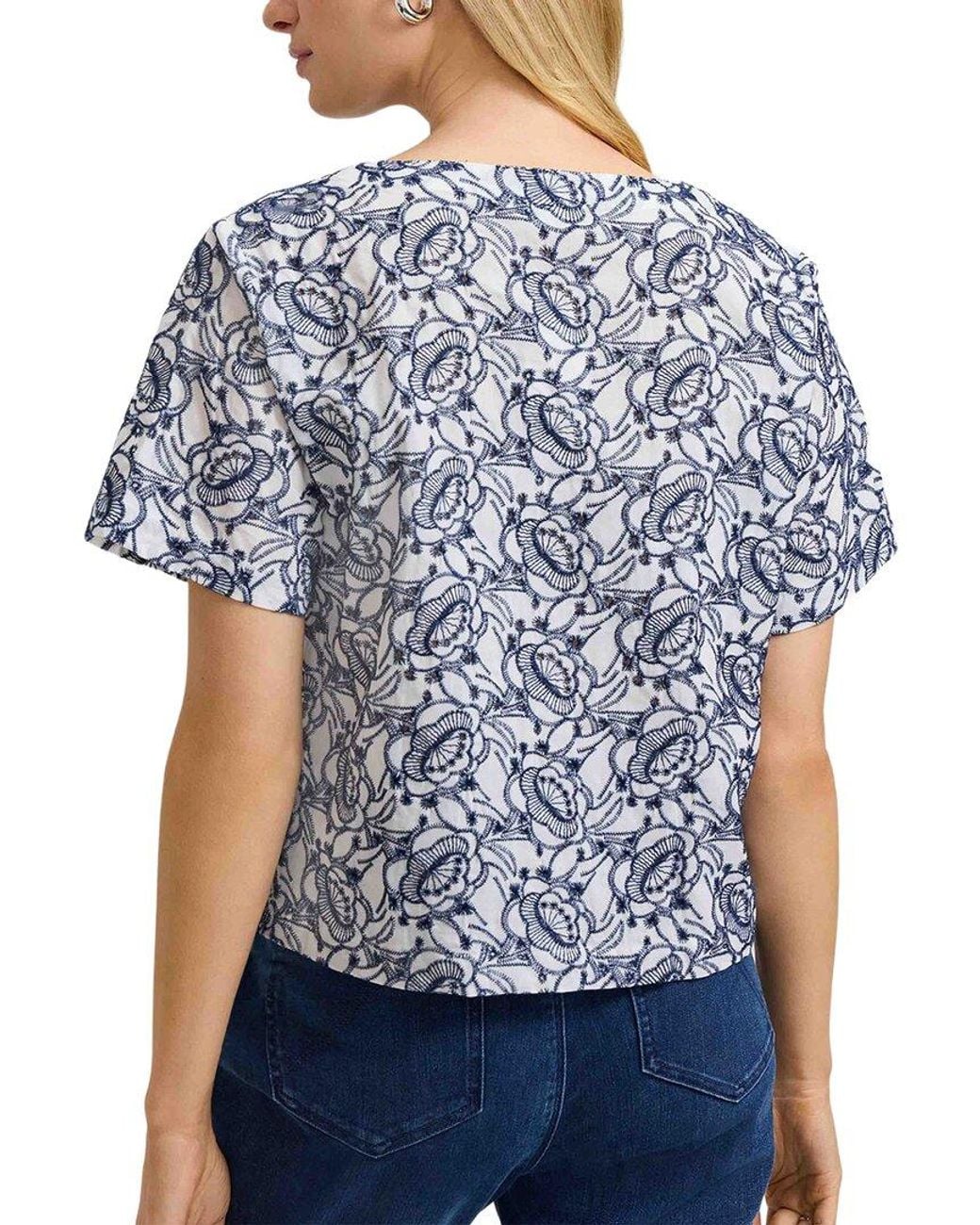 Foxcroft Blue Isabel Shirt