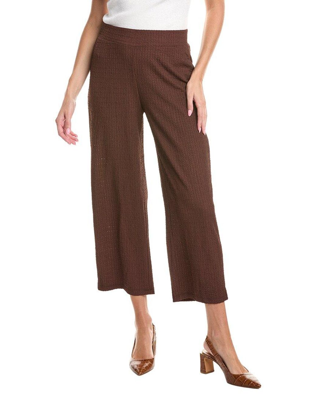 Jones New York Brown Wide Leg Crop Pant