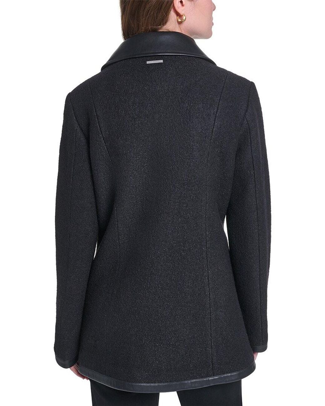 Karl Lagerfeld Black Wool-Blend Jacket