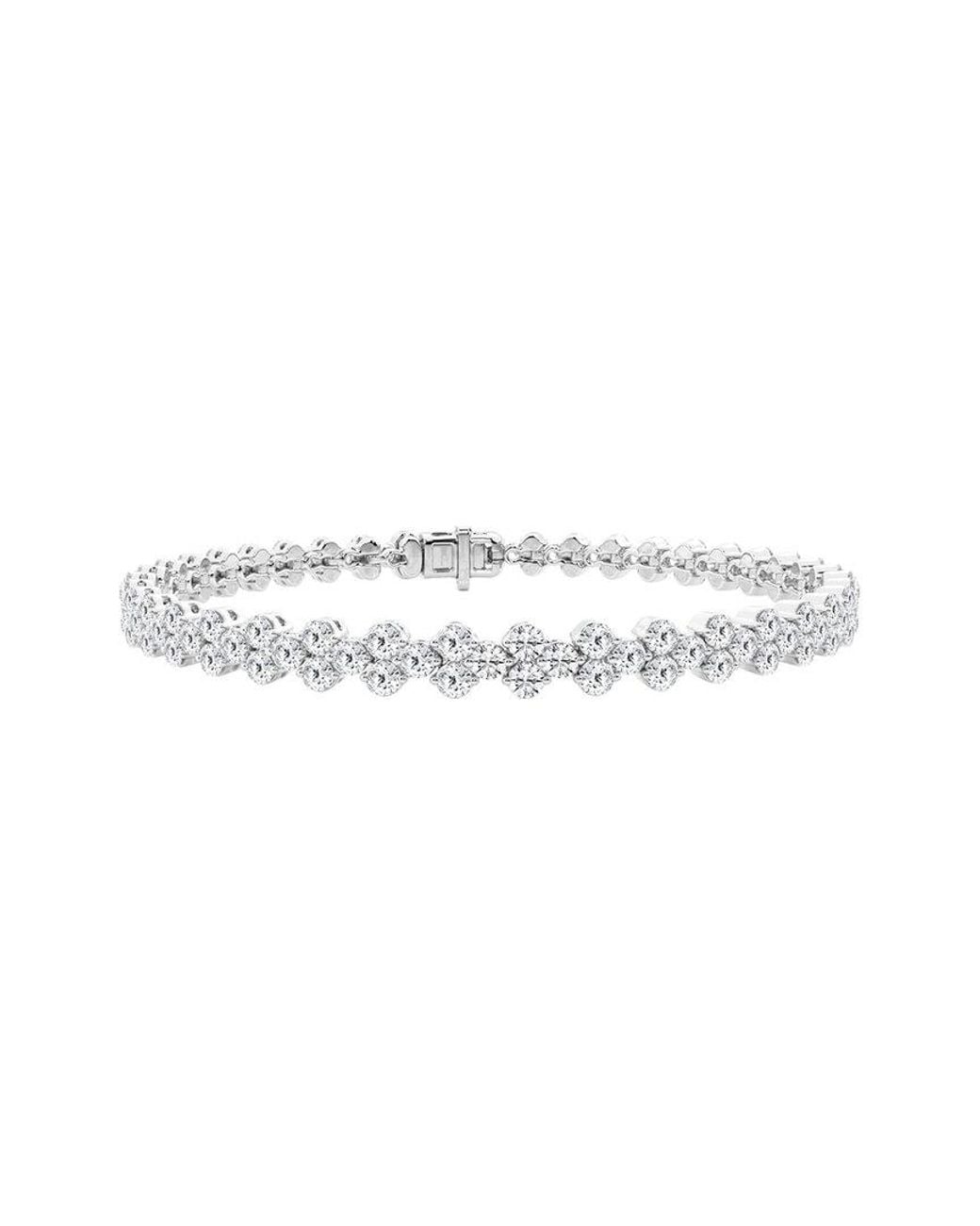 Lab Grown Diamonds White 14K 4.00 Ct. Tw. Lab Grown Diamond Bracelet