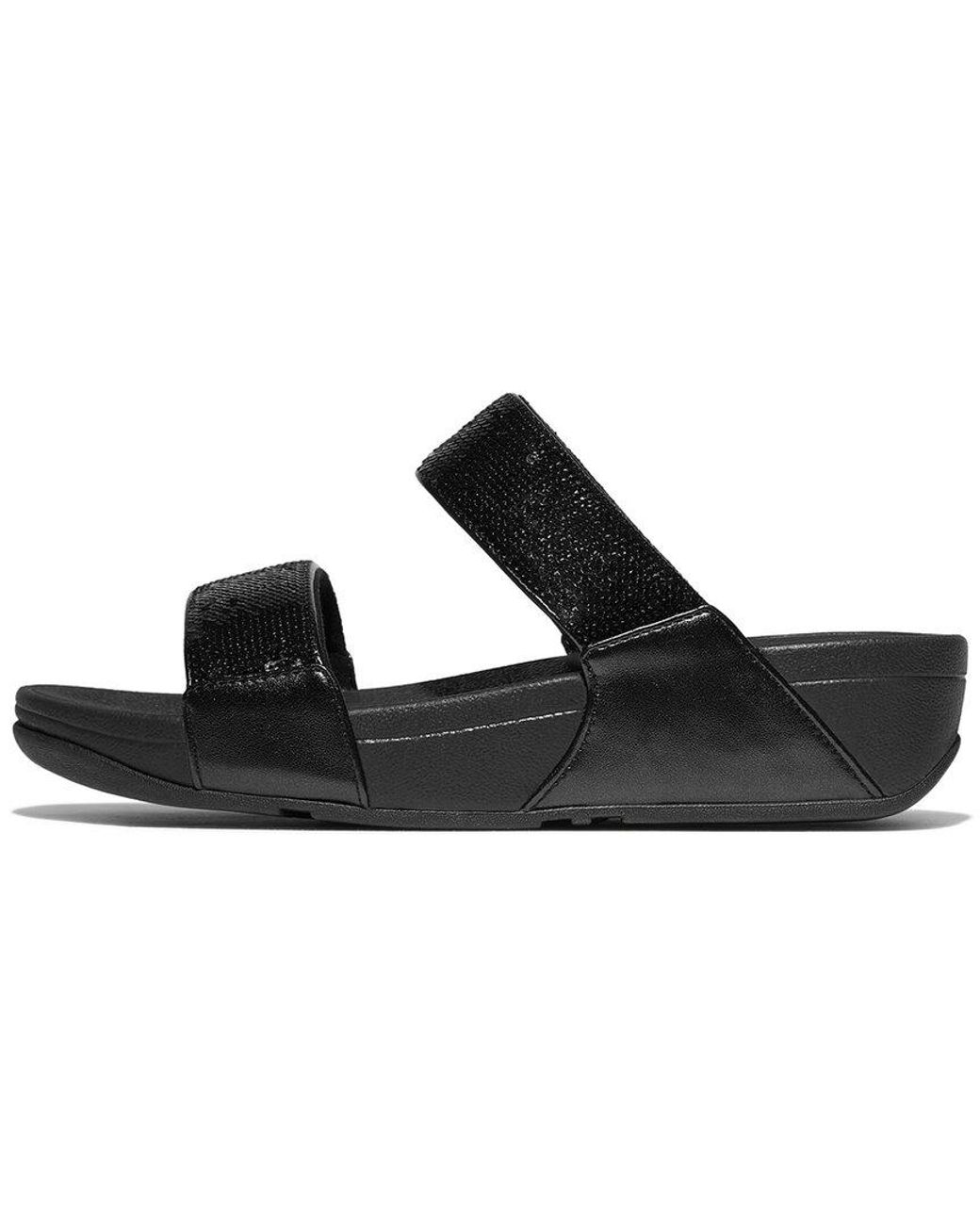 Fitflop Black Lulu Sequin Sandal