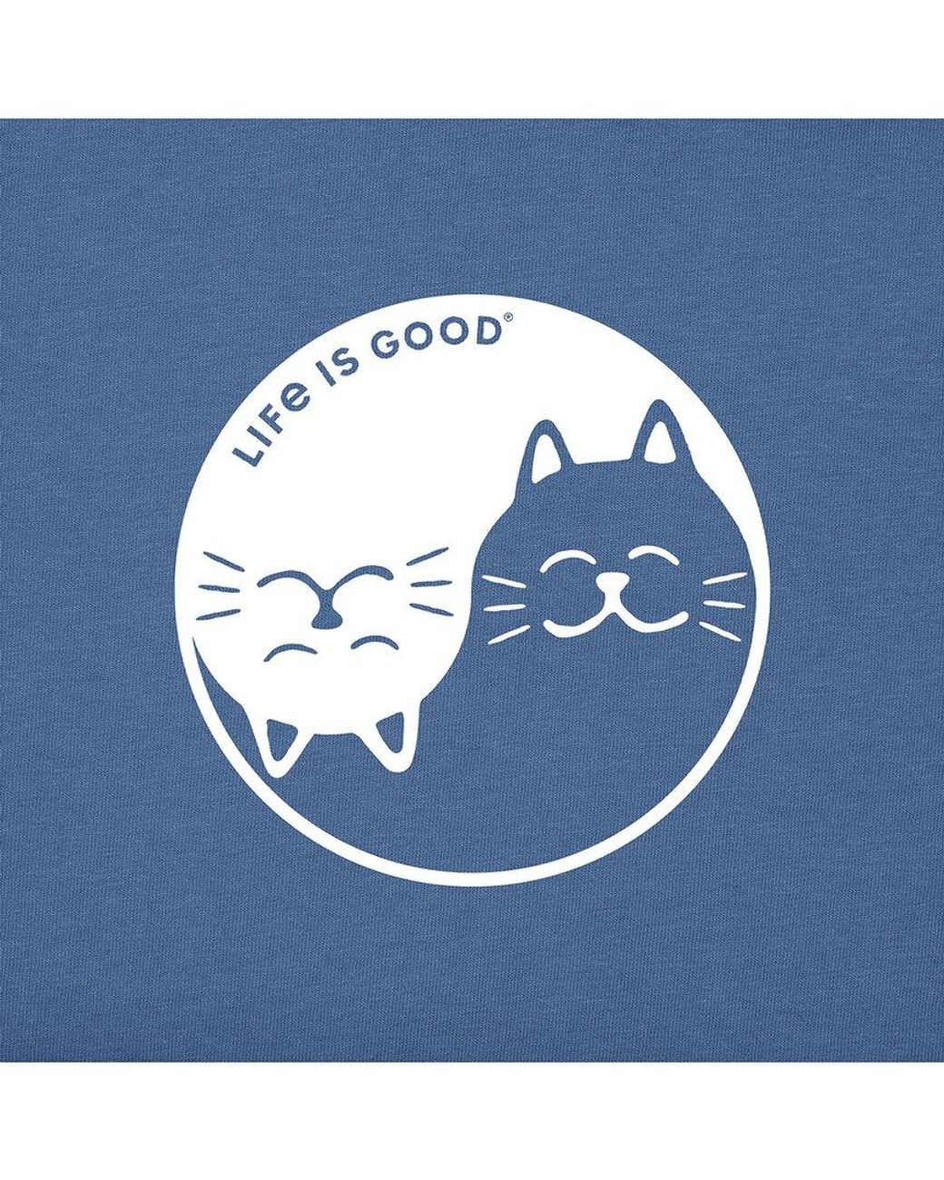 Life Is Good. Blue Crusher V-Neck T-Shirt