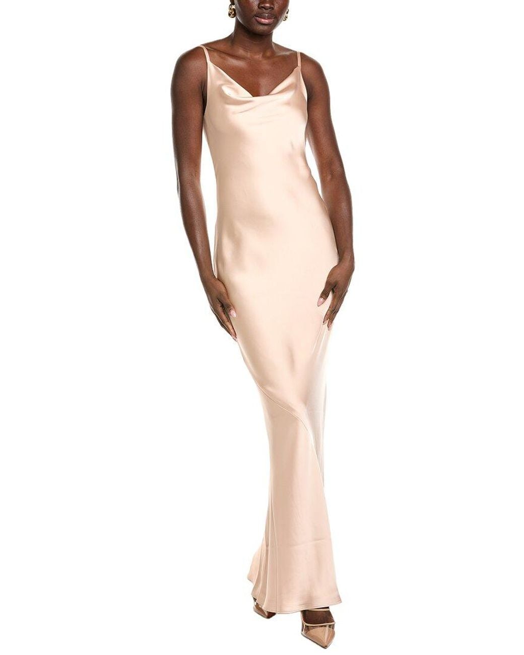 Norma Kamali White Slip Maria Gown