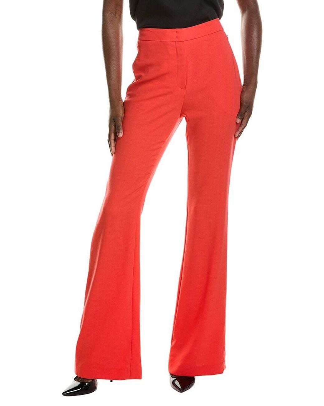Akris Red Farida Wool-Blend Pant