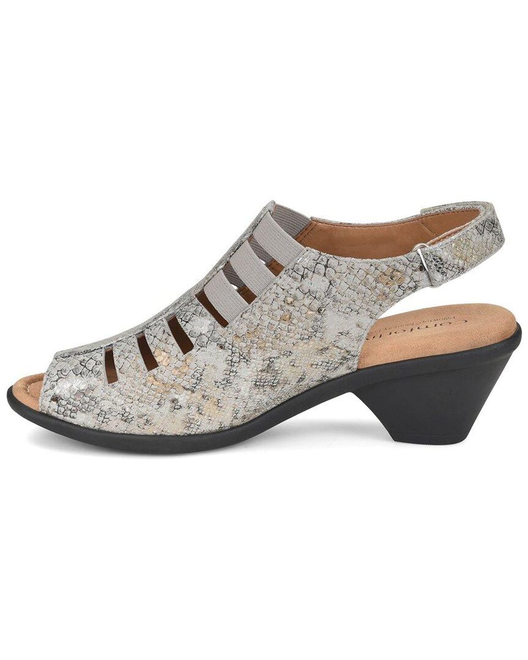 Comfortiva White Faye Leather Sandal