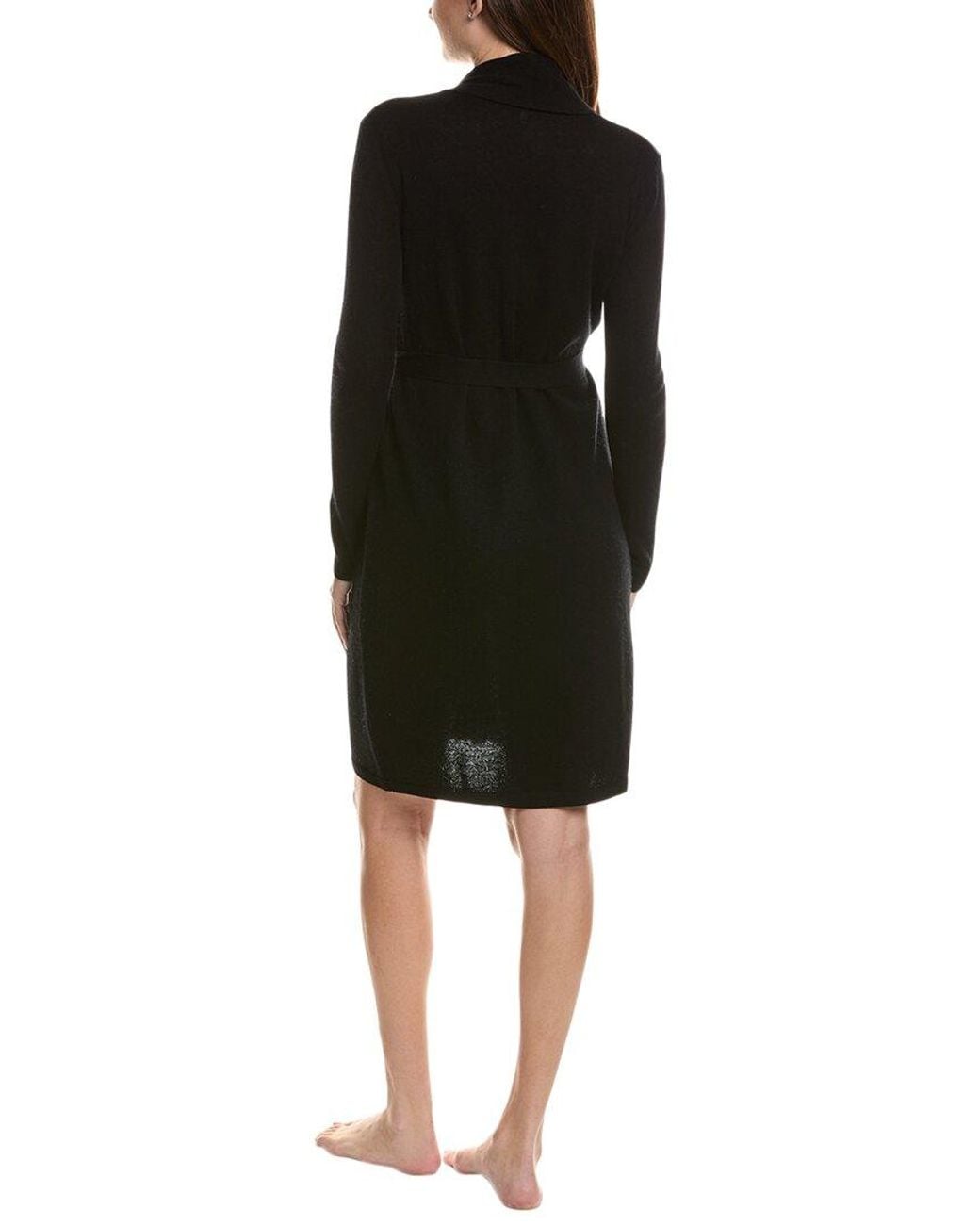 Sofiacashmere Black Sofiacashmere Classic Jersey Robe