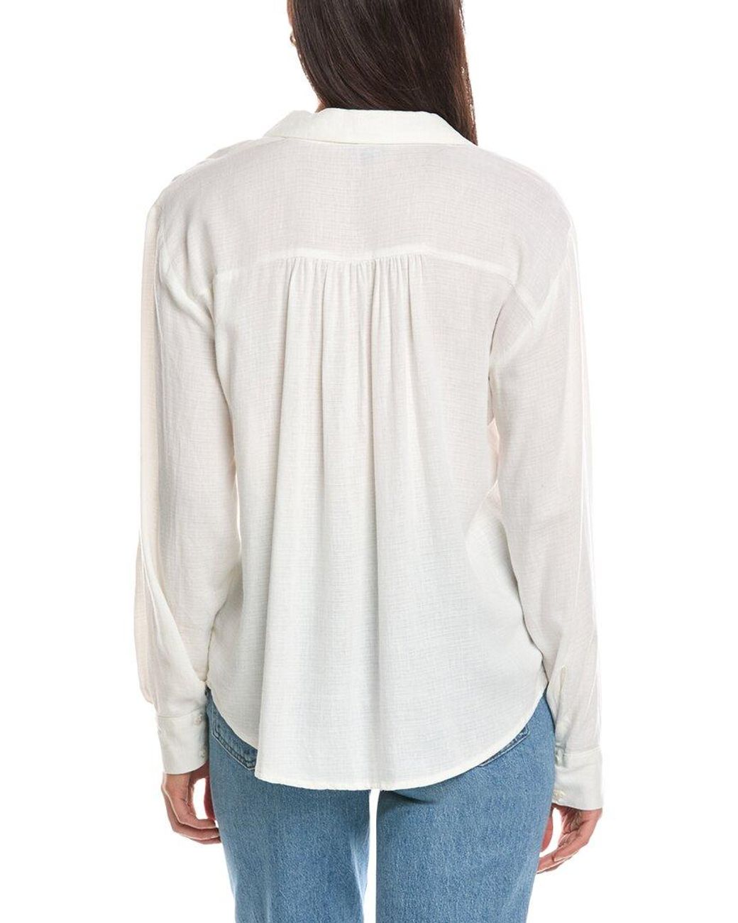 Splendid White Woven Fashion Top
