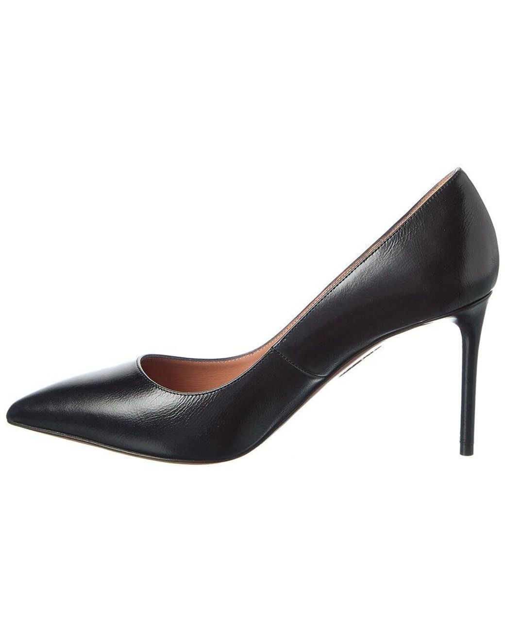 Aquazzura Blue Purist 85 Leather Pump