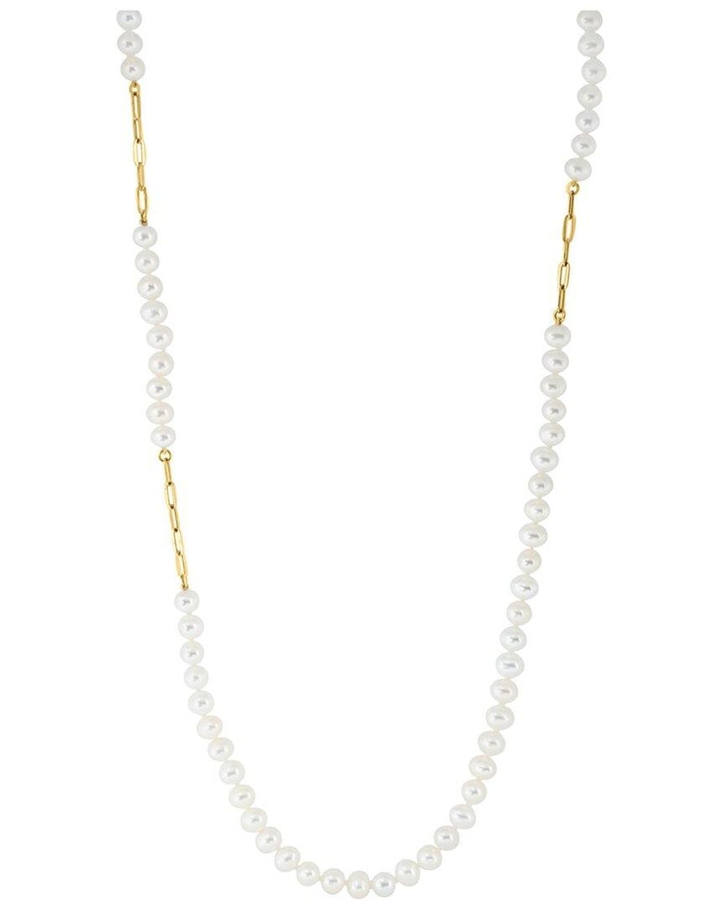 Effy Fine Jewelry White 14K 6.5-7Mm Mm Pearl Necklace