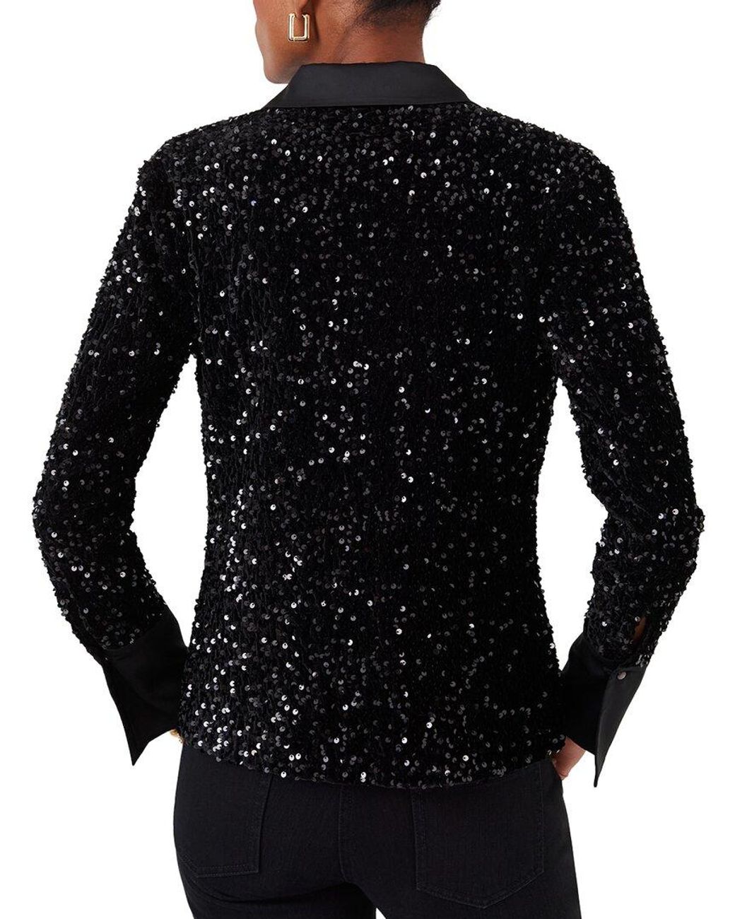 J.McLaughlin Black Barrett Top