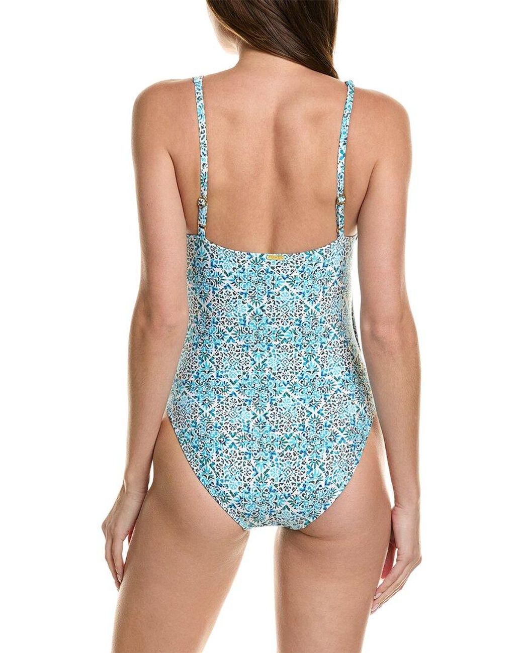 Helen Jon Blue Wrap One-Piece