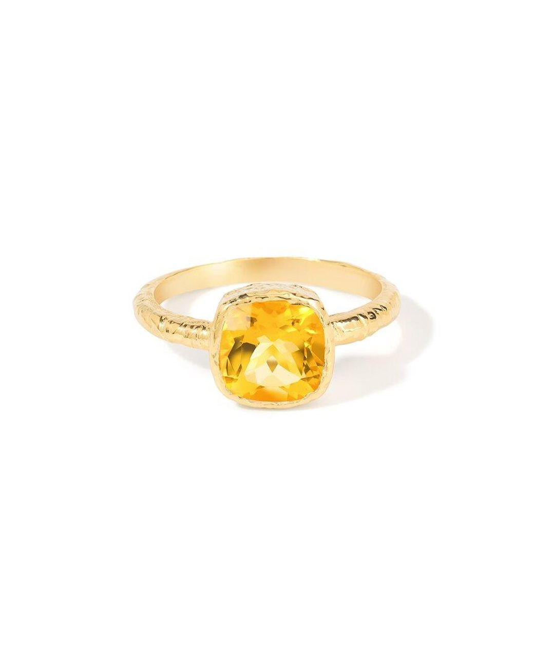 TIRAMISU Metallic 14K Over 2.32 Ct. Tw. Citrine Solitaire Ring