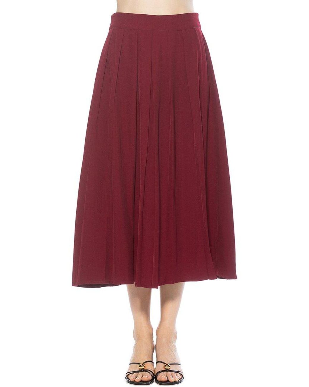 Alexia Admor Red Oren A-Line Skirt