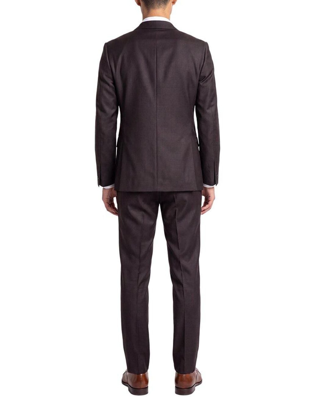 Kilgour Black 2Pc Wool Suit for men