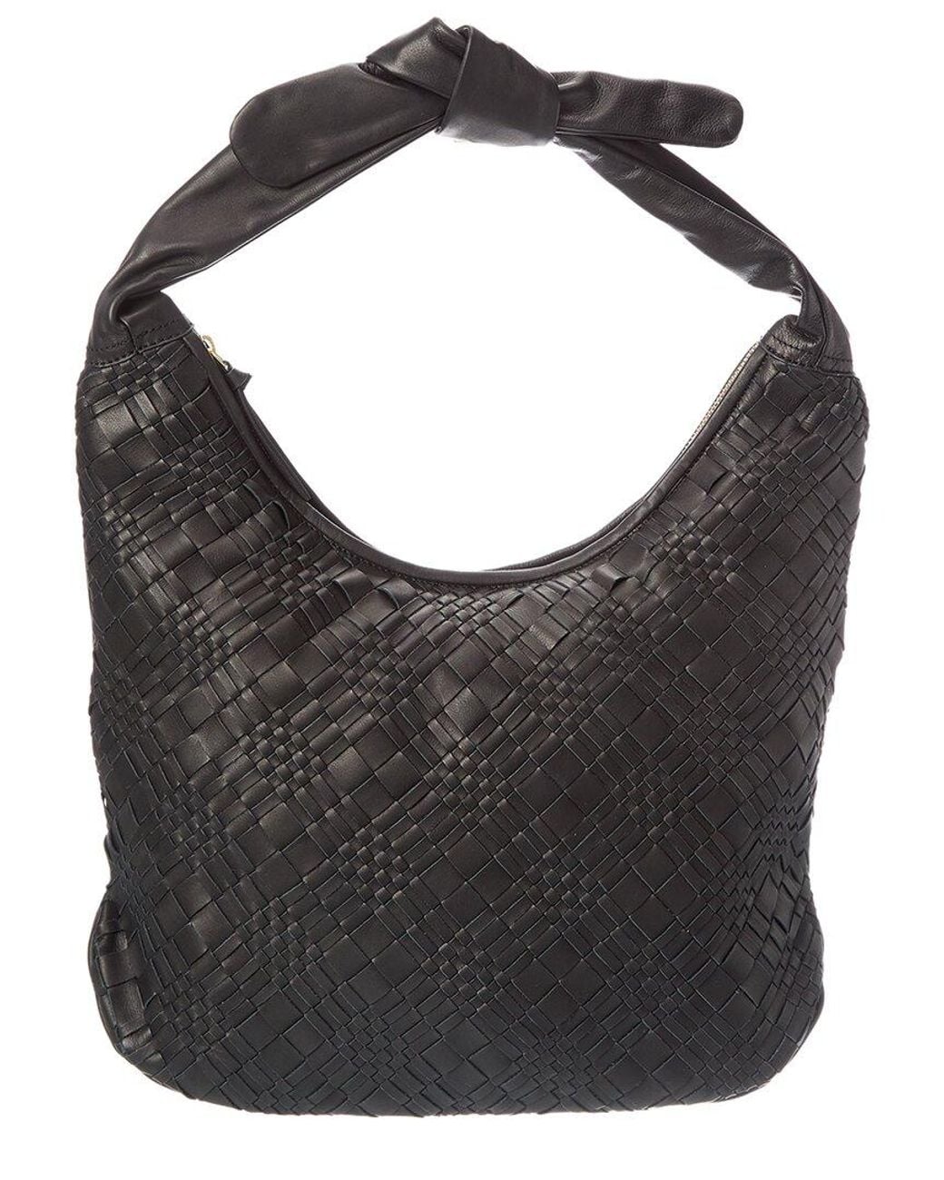 Rafe New York Black Sue Leather Hobo Bag