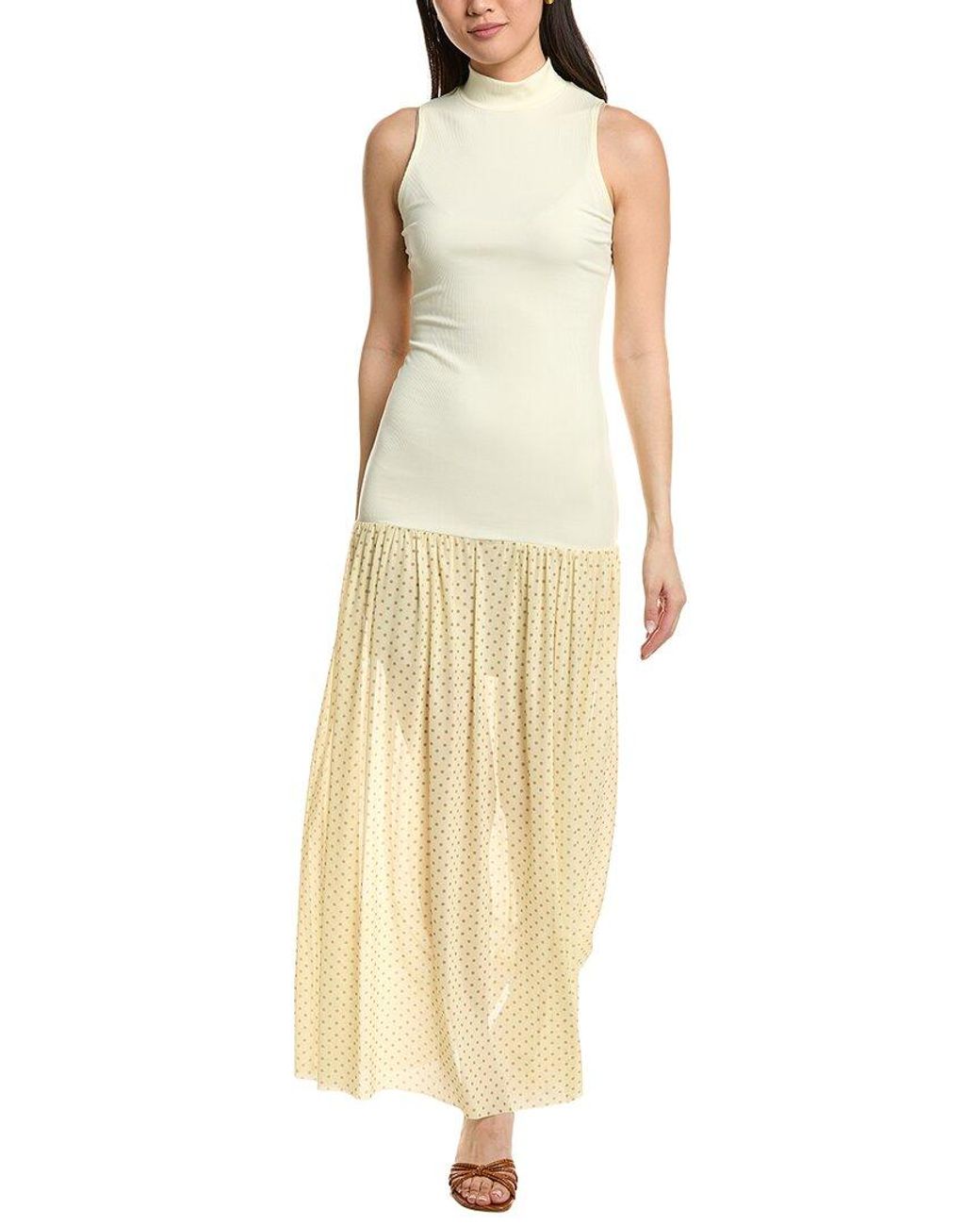 Moonsea Yellow Sleeveless Maxi Dress