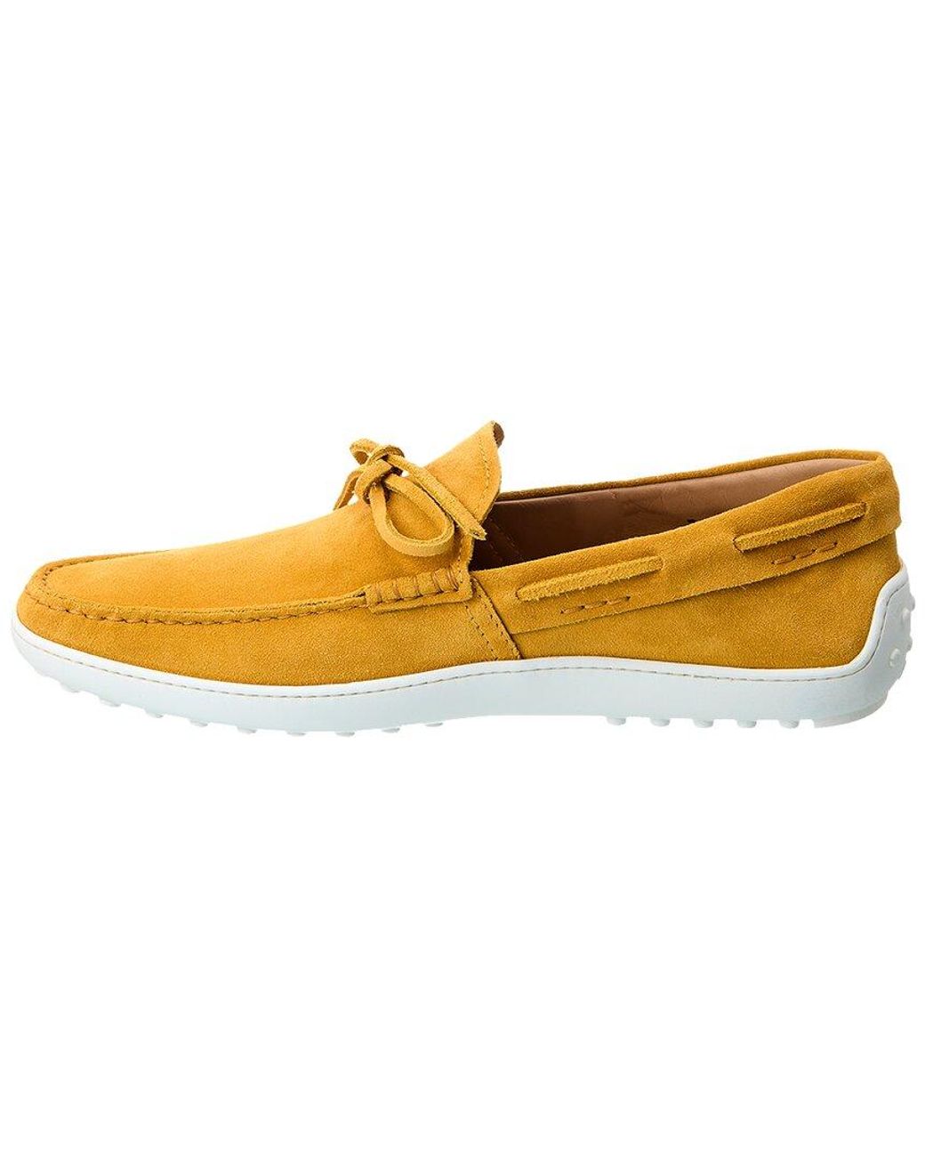 Tod's Yellow Suede Loafer for men