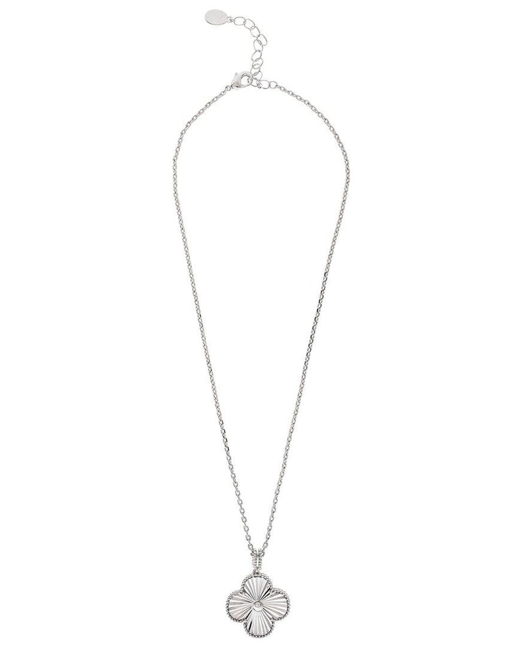 Rivka Friedman White Rhodium Necklace