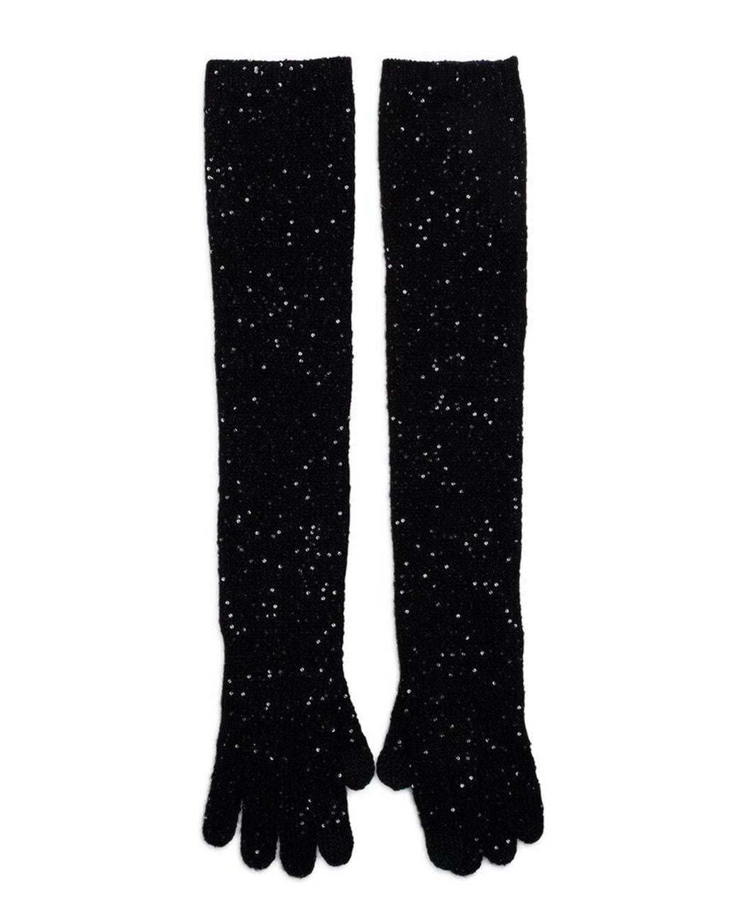 Eugenia Kim Black Coraline Wool-blend Gloves