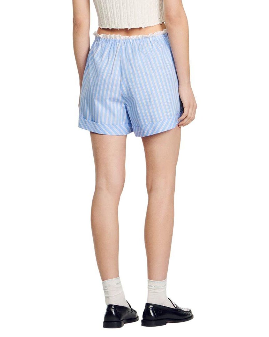 Sandro Blue Stitch Short