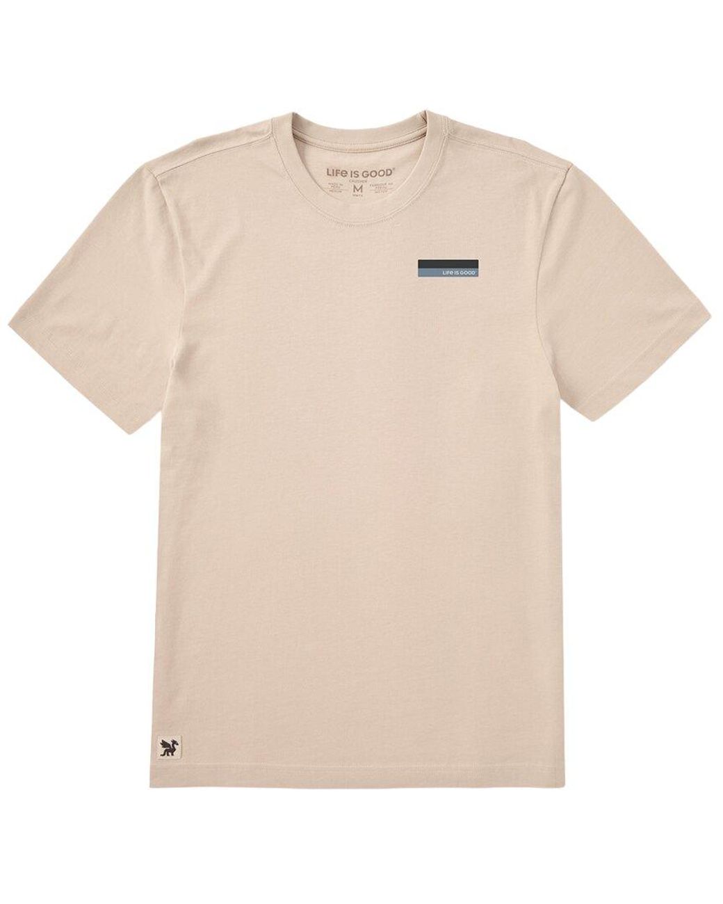 Life Is Good. Natural Crusher T-Shirt for men