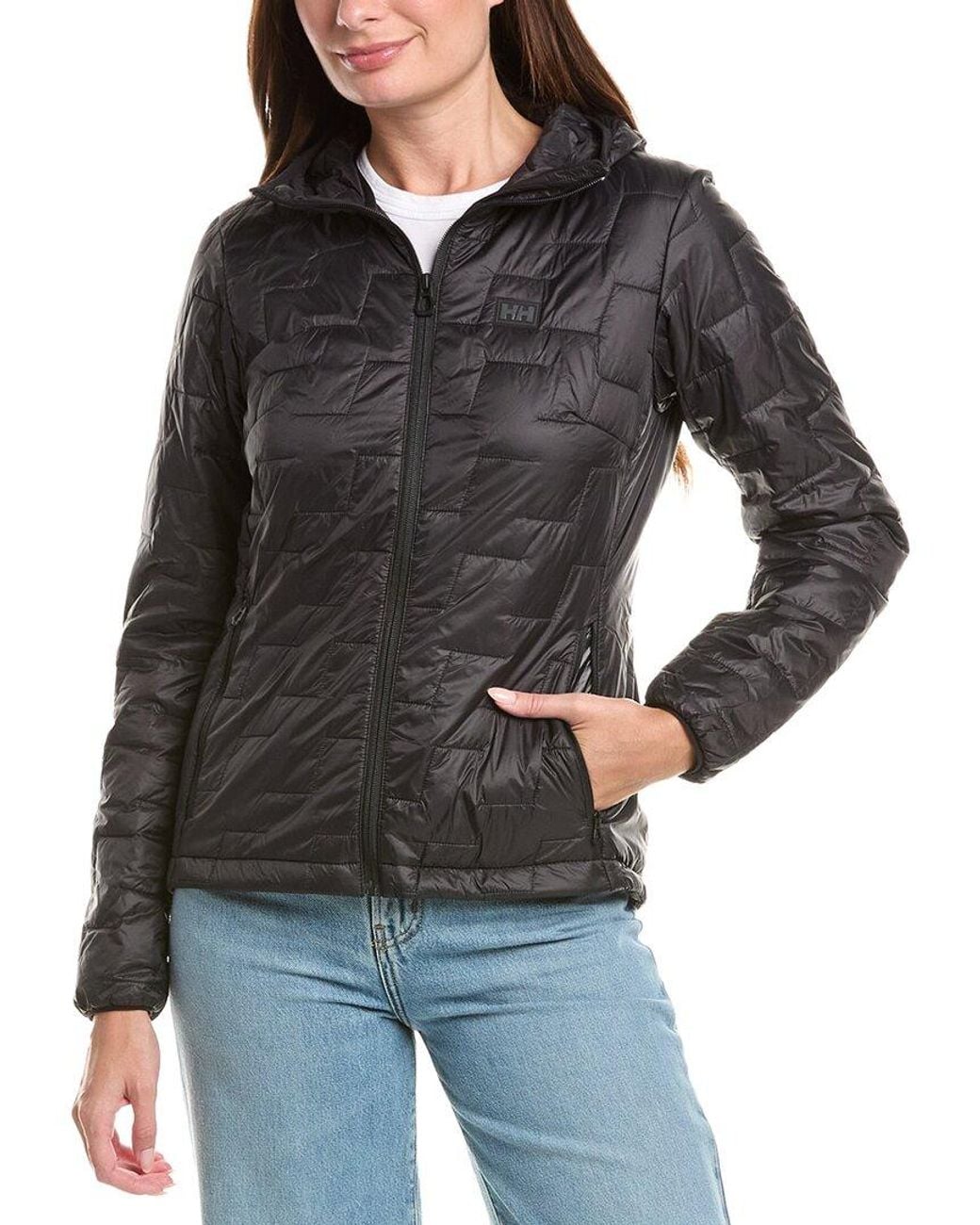 Helly Hansen Black Lifaloft Hooded Insulator Jacket