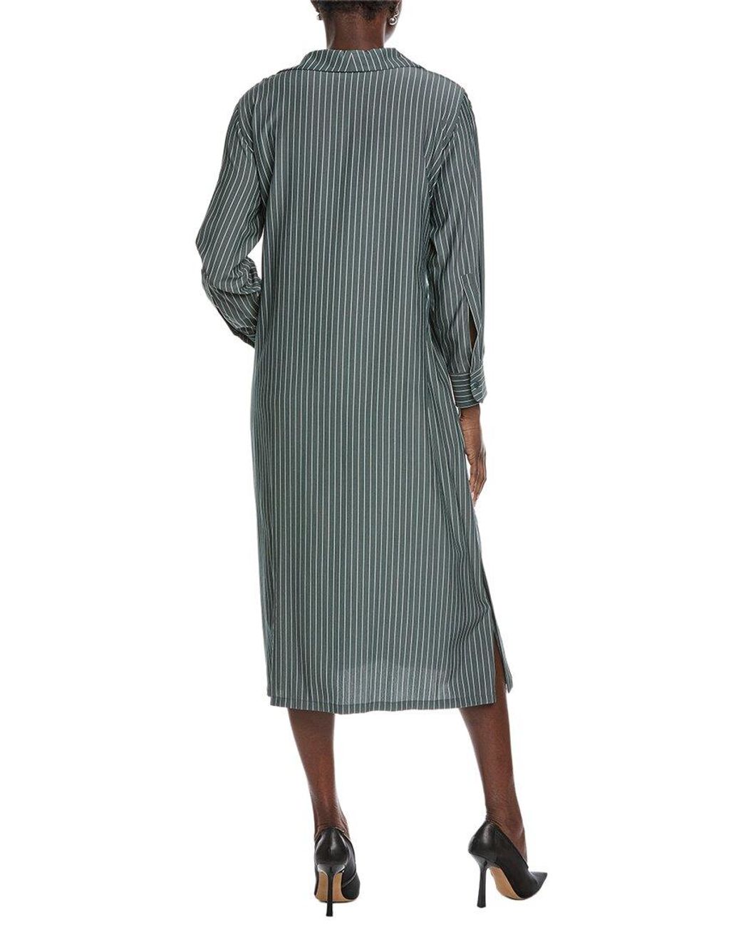 Akris Green Silk Midi Dress