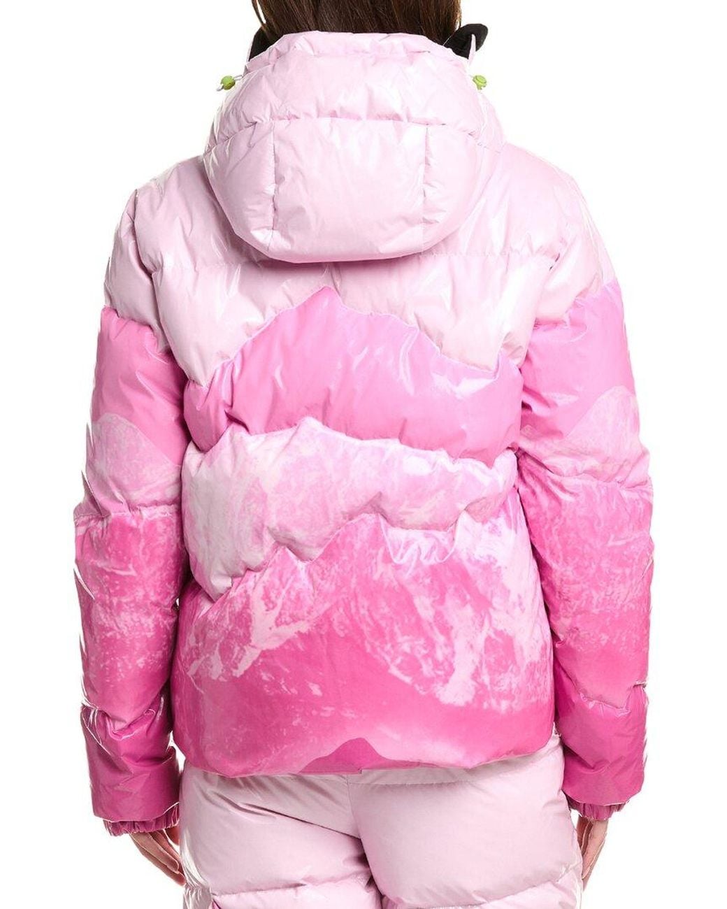 Khrisjoy Pink Ski Mountain Monte Puffer Ski Down Jacket