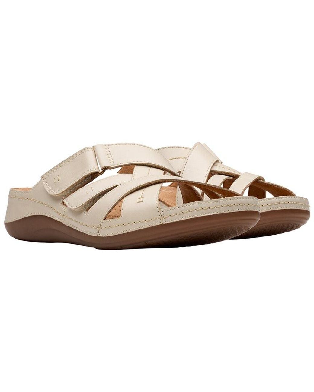 Clarks Multicolor Cecily Leather Slide