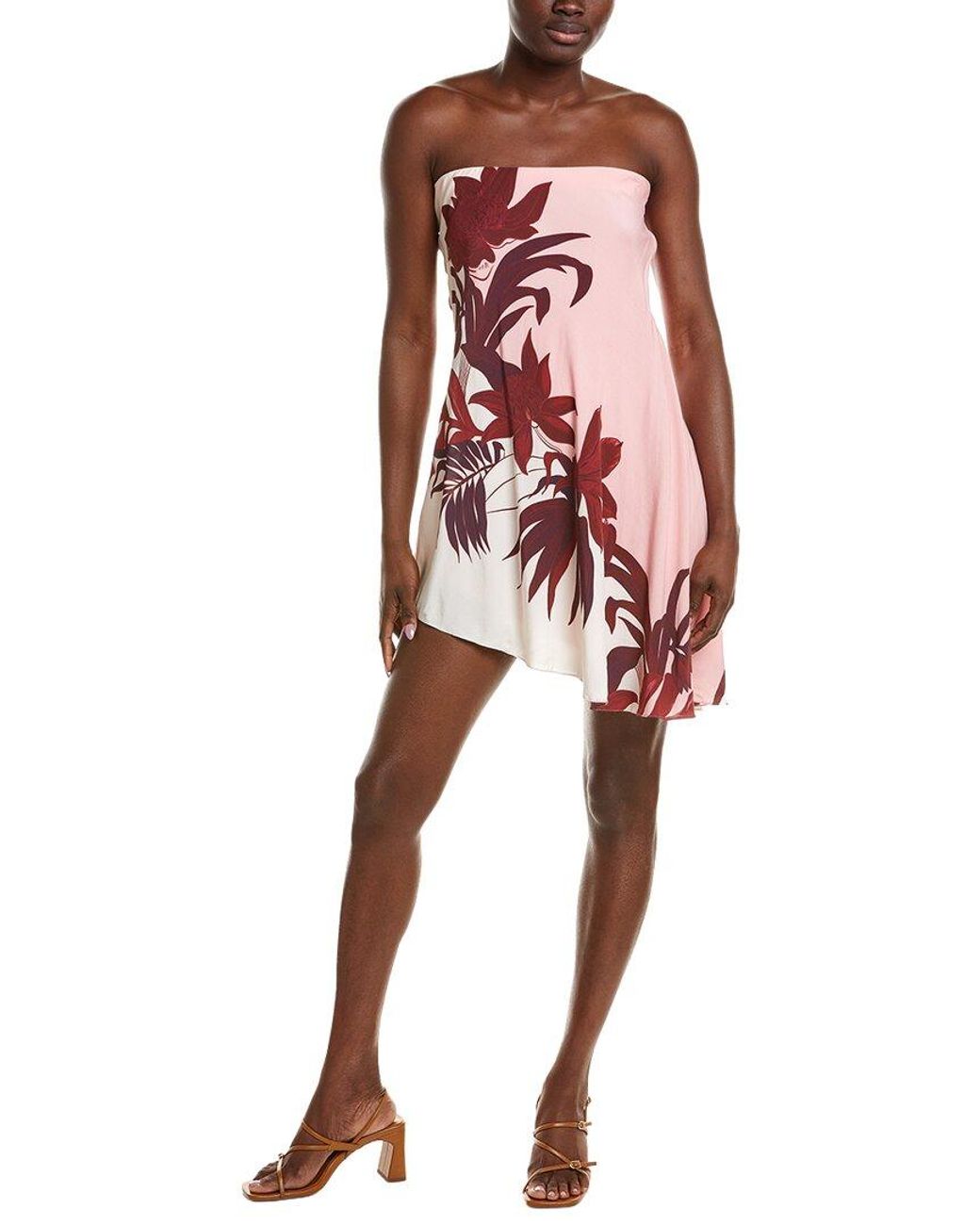 Rococo Sand Red Printed Mini Dress
