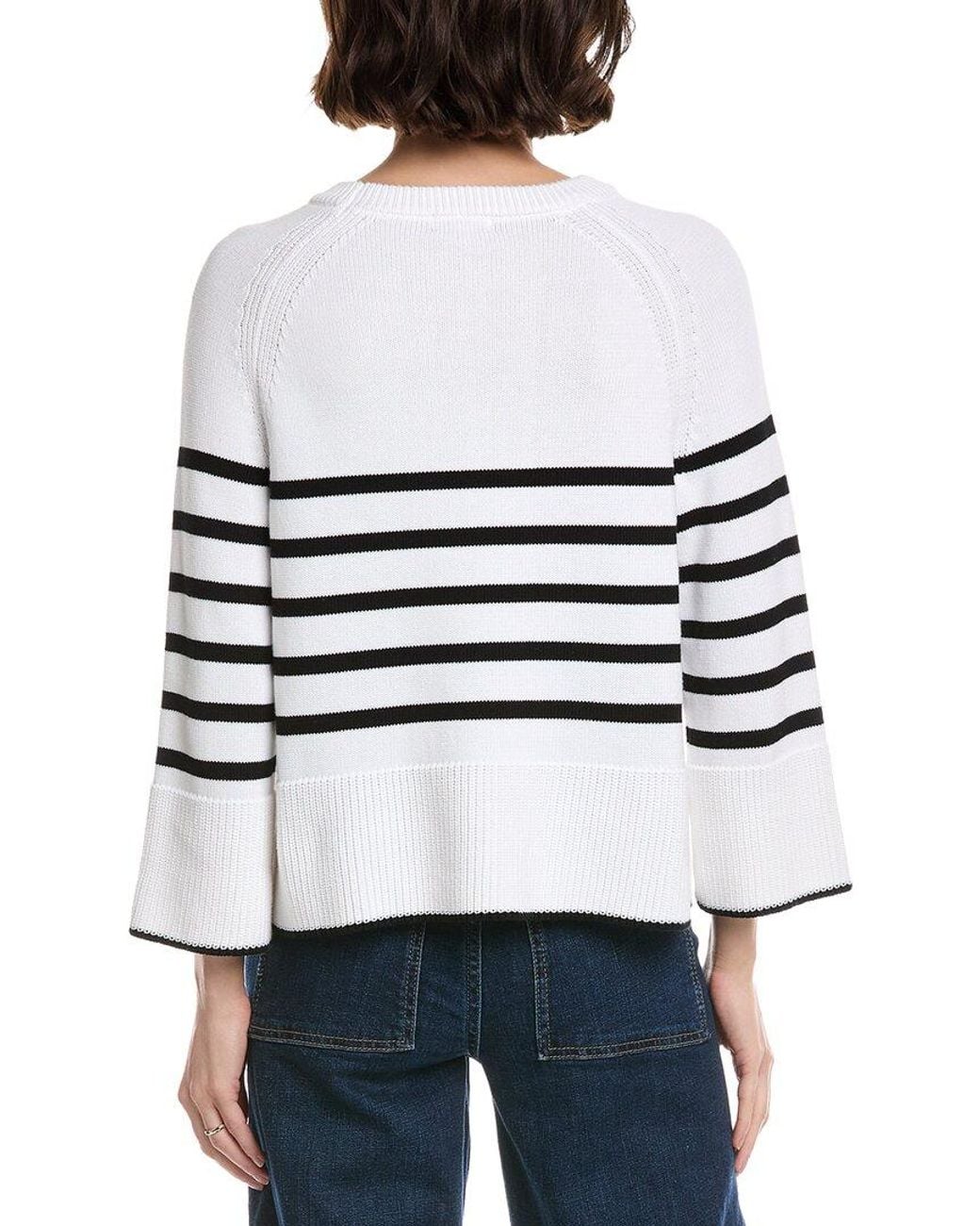Metric Knits White Sweater