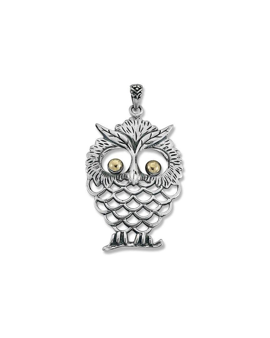 Samuel B. White 18k & Silver Owl Pendant
