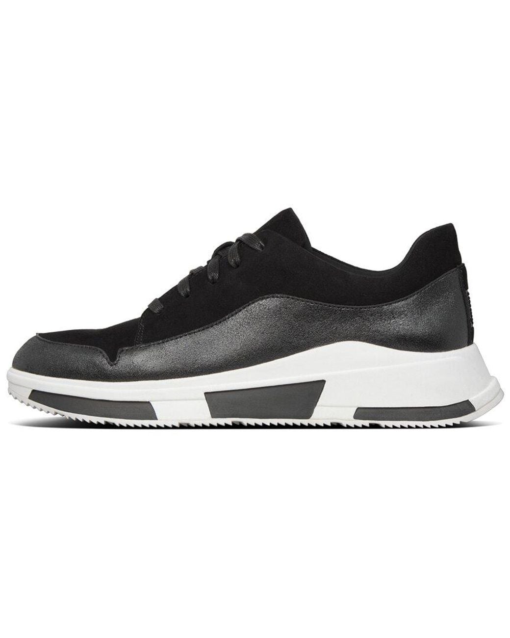 Fitflop Black Freya Suede Sneaker
