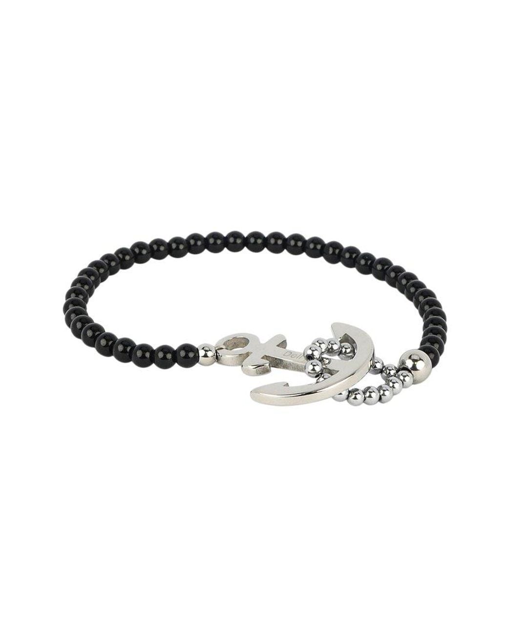 jean claude Black Dell Arte Stainless Steel Bracelet for men