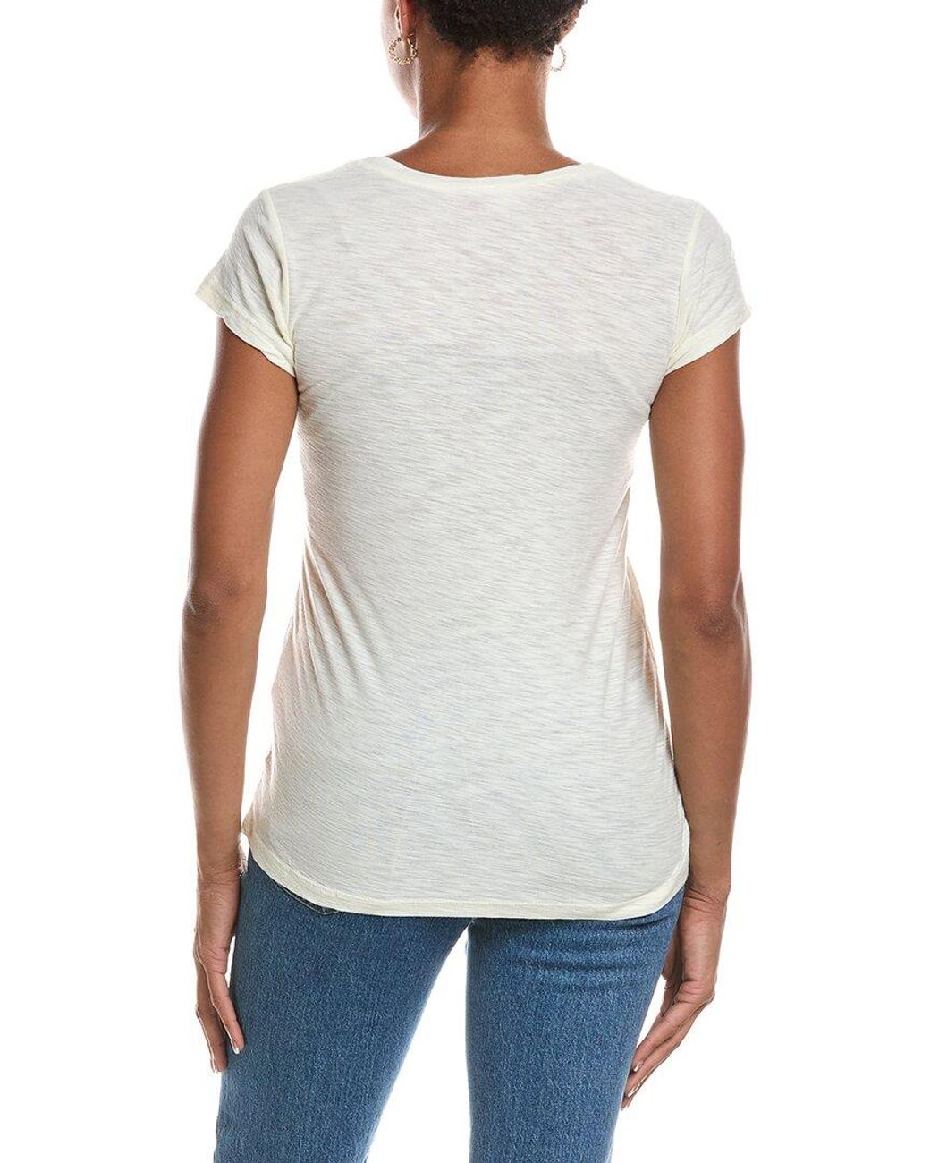 James Perse White Crew Neck T-Shirt