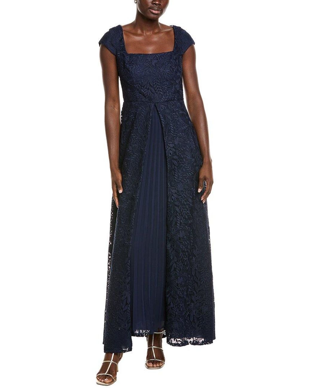 Kay Unger Blue Claudia Gown