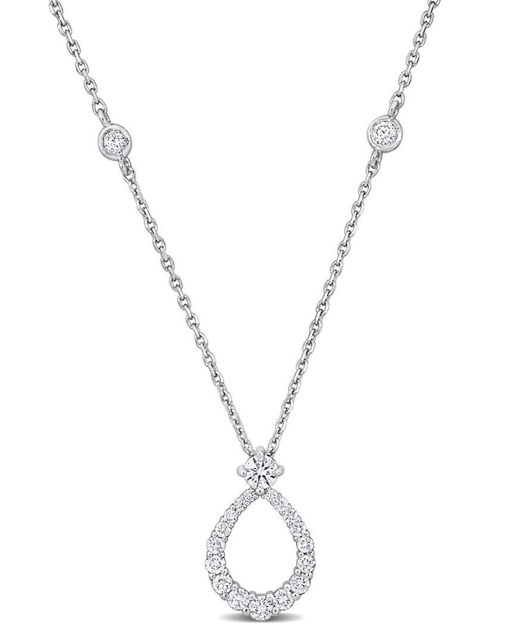 Rina Limor Metallic 14K 0.43 Ct. Tw. Diamond Station Necklace