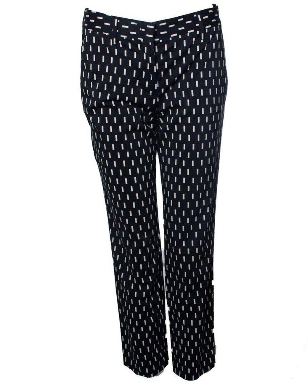 Prada Black Graphic Print Pant, Size It (Authentic Pre-Loved)