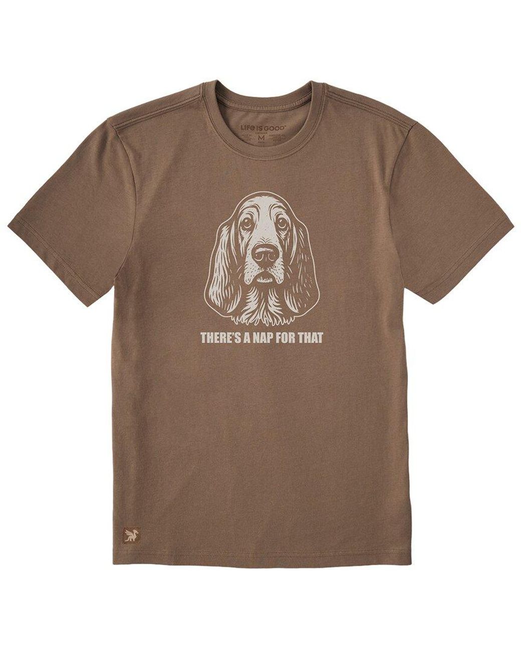 Life Is Good. Brown Crusher Lite Tee for men
