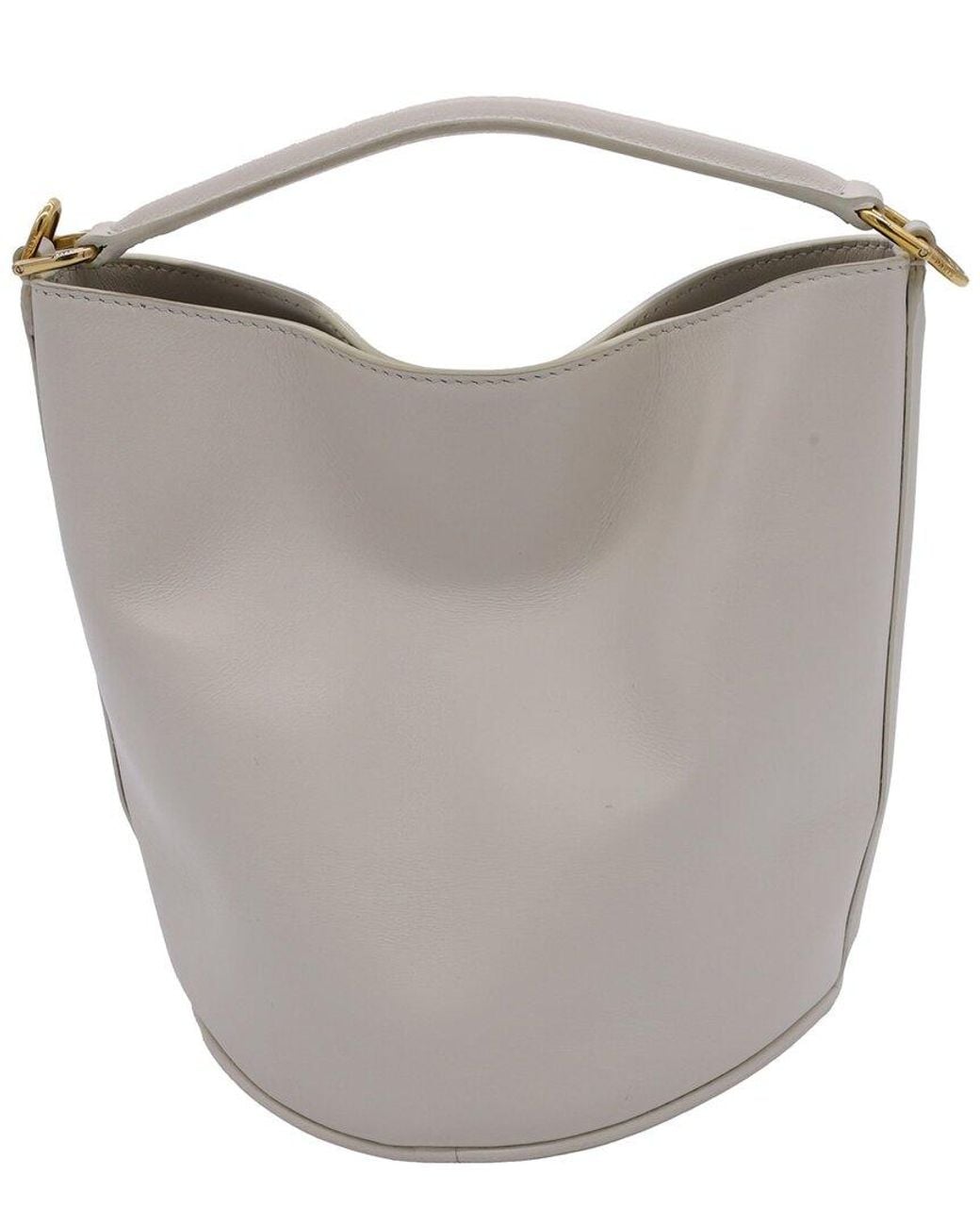 Céline White Leather Teen Bucket 16 Bag (authentic Pre-loved)