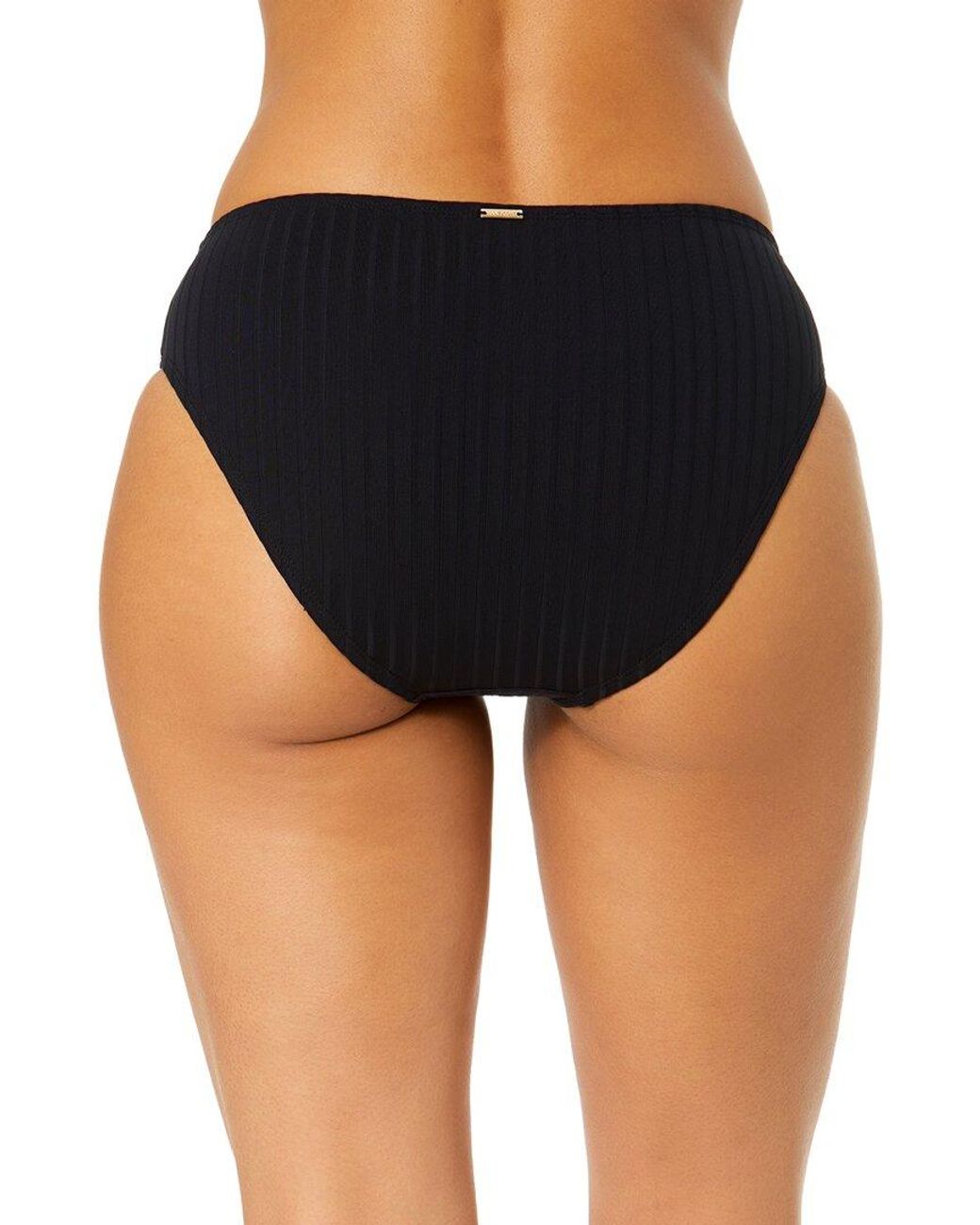 Anne Cole Black Clean Midrise Bottom