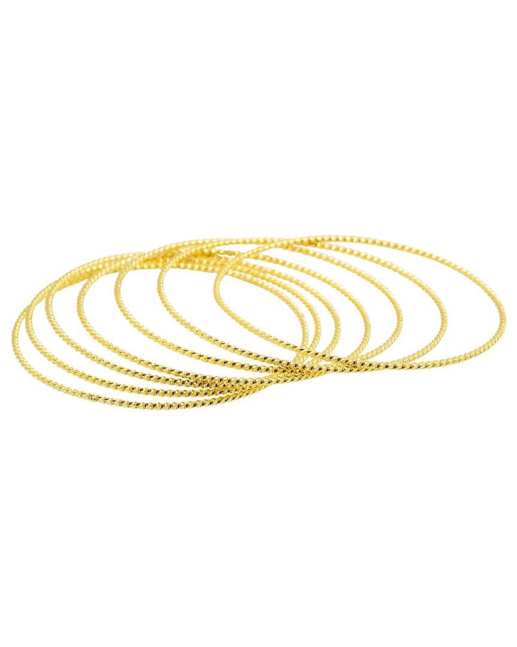 Adornia Metallic 14k Plated Stackable Bracelet
