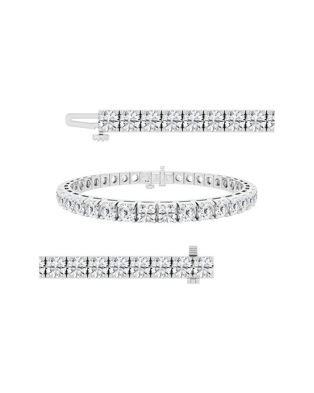 Lab Grown Diamonds White 14K Lab-Grown Diamond Tennis Bracelet