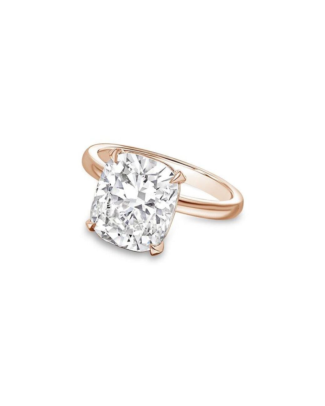 Diana M White 14K Rose 2.00 Ct. Tw. Lab-Grown Diamond Ring
