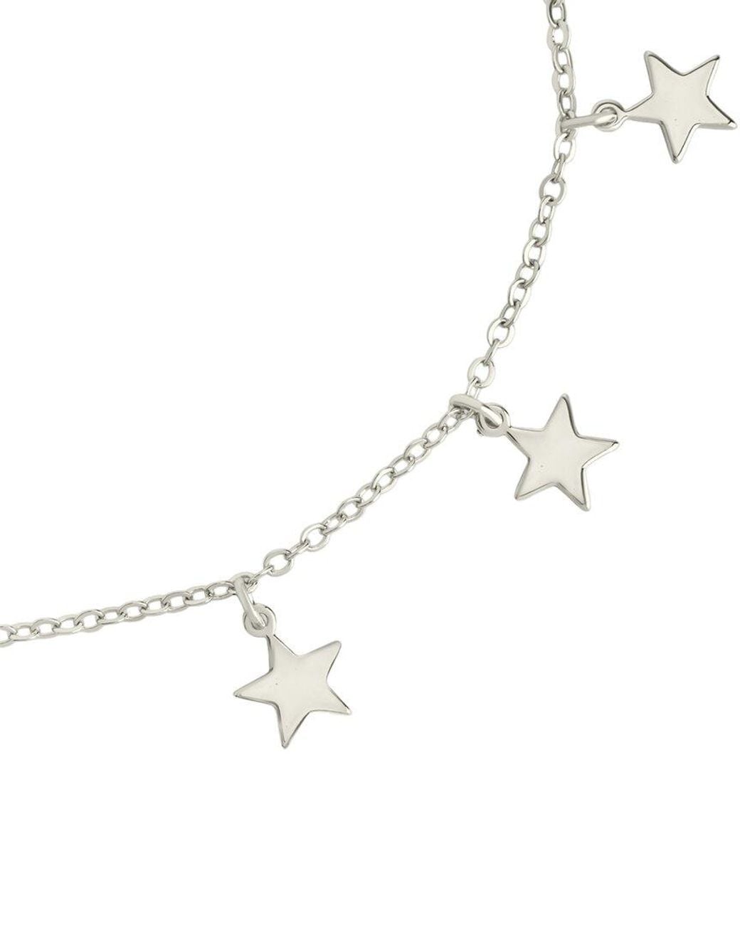 Sterling Forever White Sabina Anklet