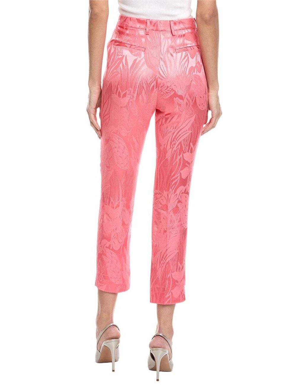 Etro Pink Lily Floral Pant