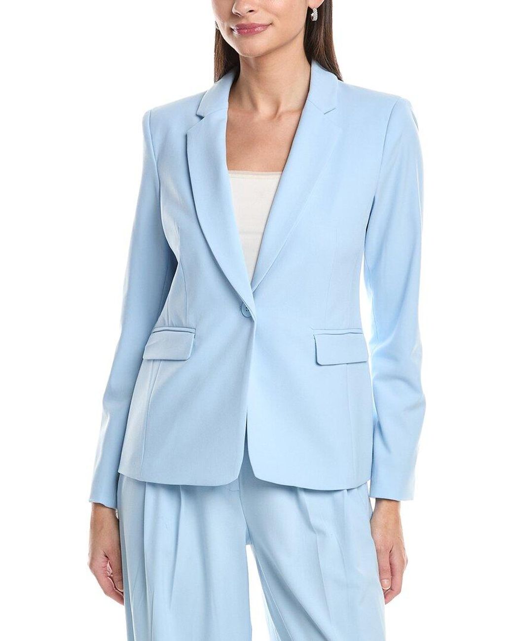 Tahari Blue Petite Blazer