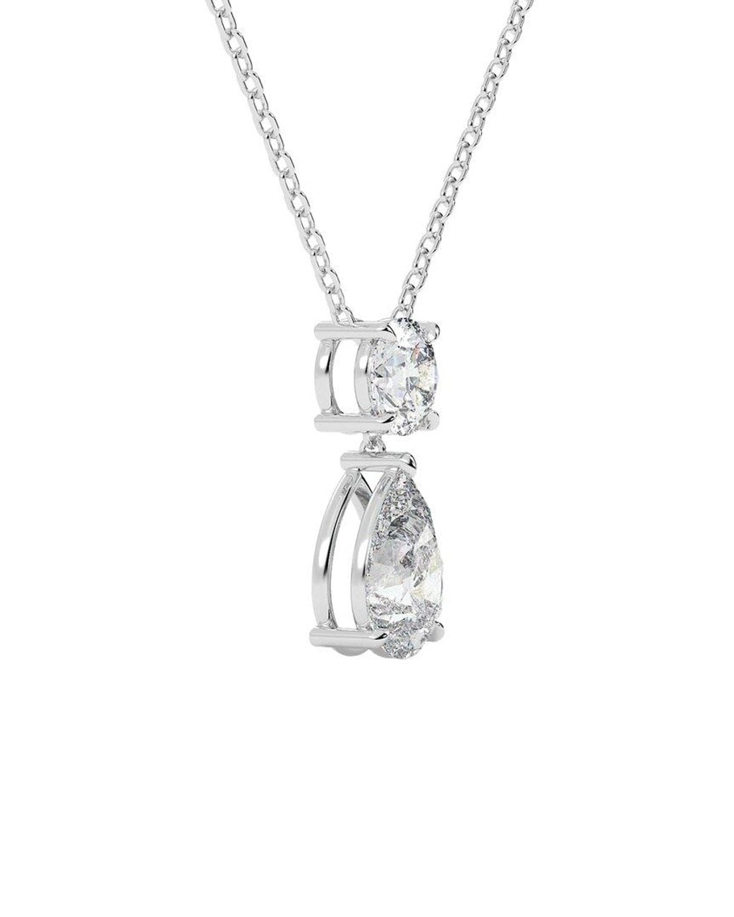 VOWE White 14K 1.50 Ct. Tw. Lab-Grown Diamond Necklace