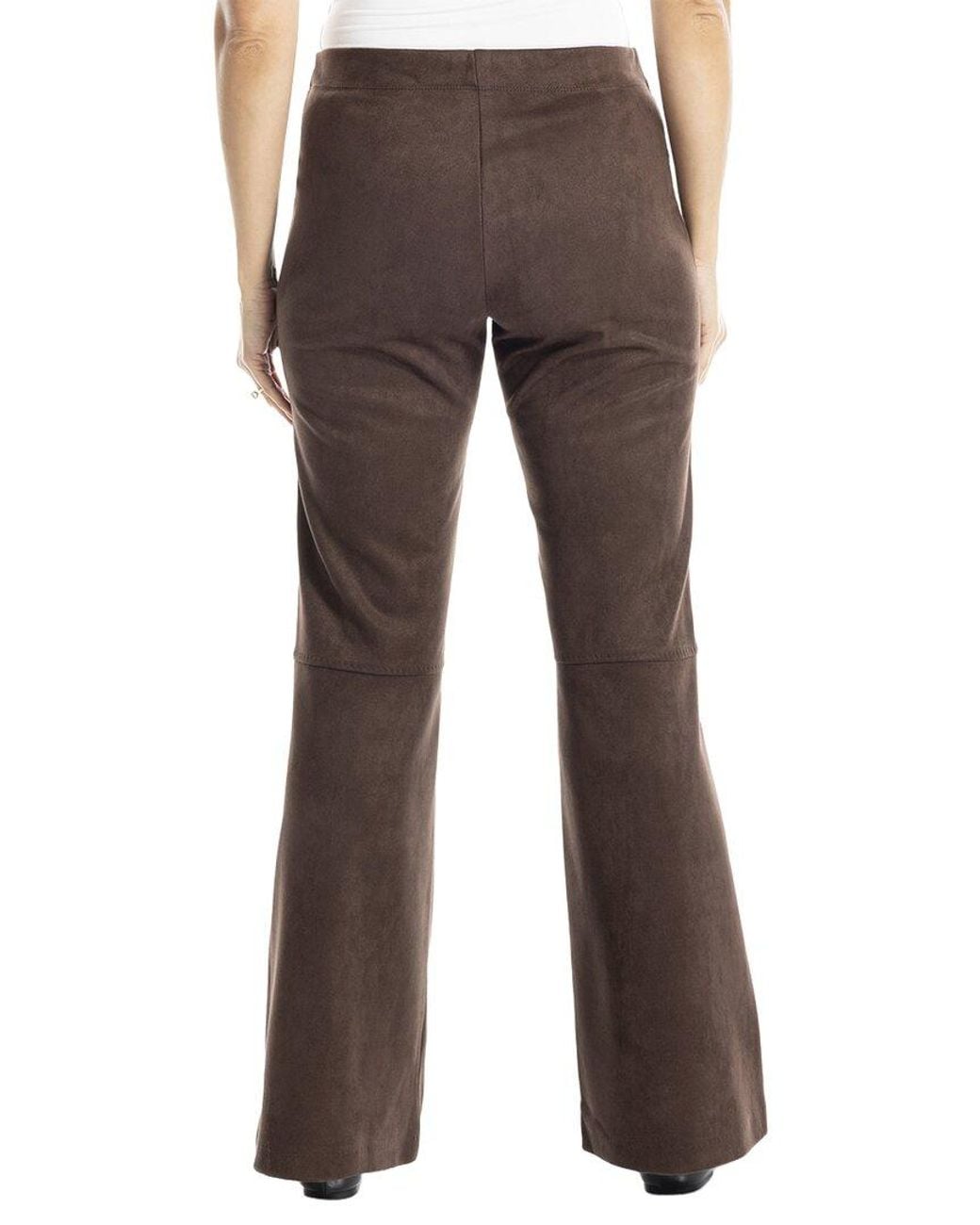 Max Studio Gray Suede Bootcut Pant